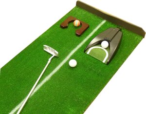 Набор для гольфа "Тренер" с дорожкой 3 м и 2 лунками