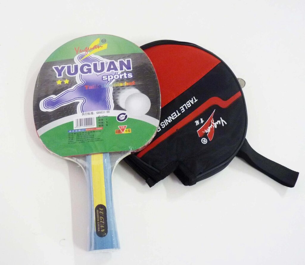 Ракетка для настольного тенниса Yuguan200 от компании OOO "Диэнc Бета" - фото 1