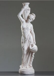 Садовая скульптура "Девушка с кувшином" высота 140*43 см