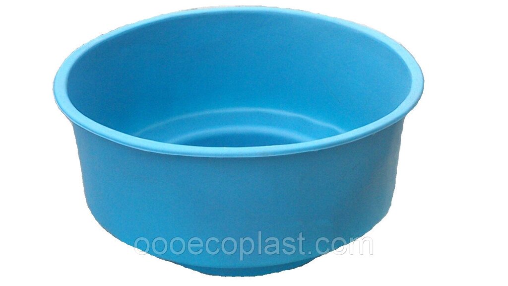 Пластиковая купель круглая с сиденьем 2000*2000*900мм 3000 литров цвет синий от компании OOO "Эко Пласт" - фото 1