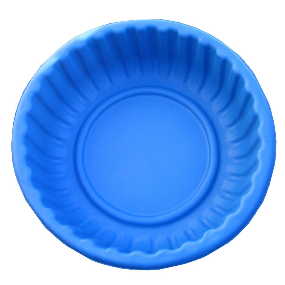 Пластиковая садовая клумба "Круглая" цвет синий ##от компании## OOO "Эко Пласт" - ##фото## 1