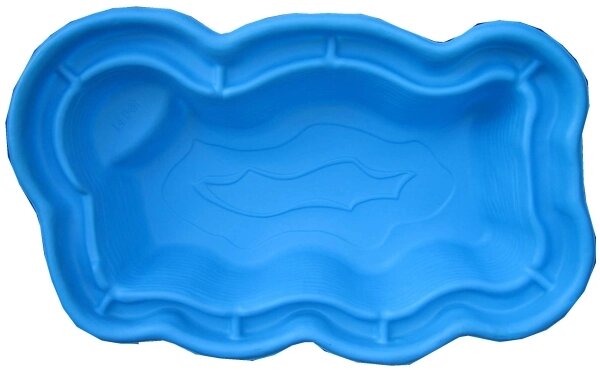 Пластиковый пруд V-1400 цвет синий от компании OOO "Эко Пласт" - фото 1