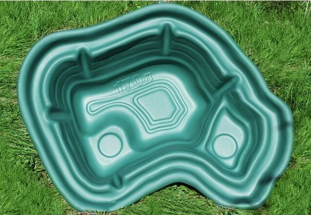 Пластиковый пруд V-170 цвет зеленый от компании OOO "Эко Пласт" - фото 1