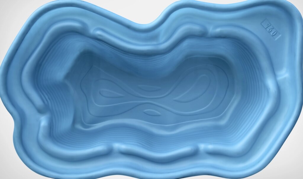 Пластиковый пруд V-750 цвет синий от компании OOO "Эко Пласт" - фото 1