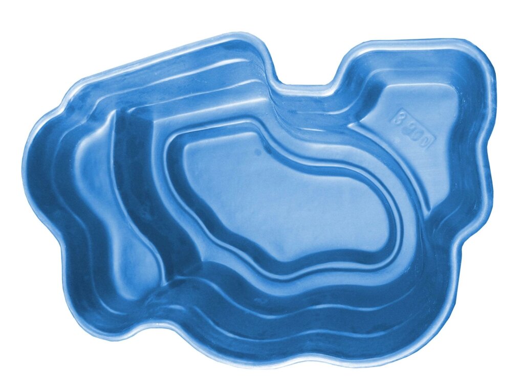 Пластиковый садовый пруд V-2700 цвет синий от компании OOO "Эко Пласт" - фото 1