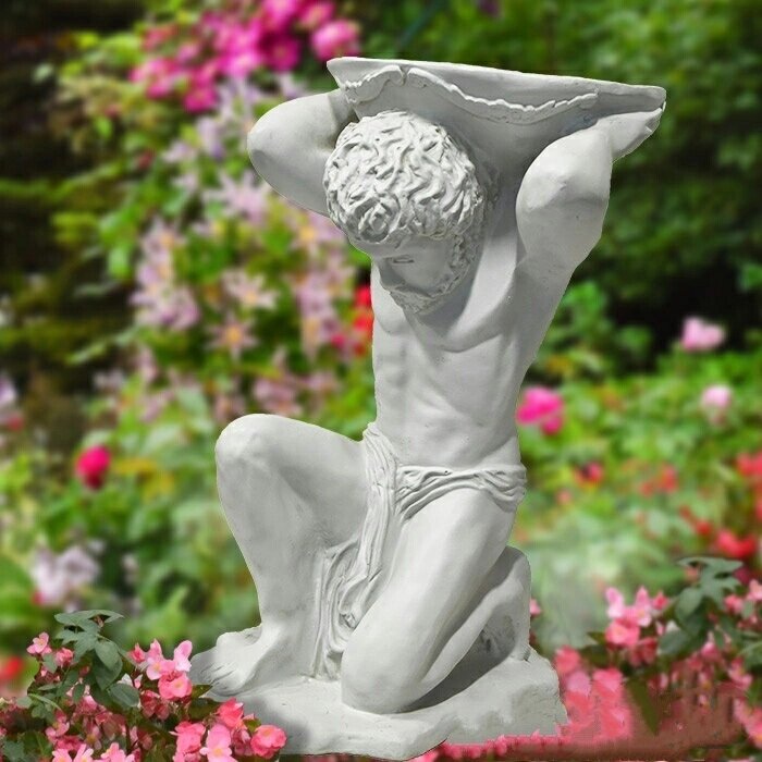 Садовая скульптура "Зевс с чашей" высота 65*50 см от компании OOO "Эко Пласт" - фото 1