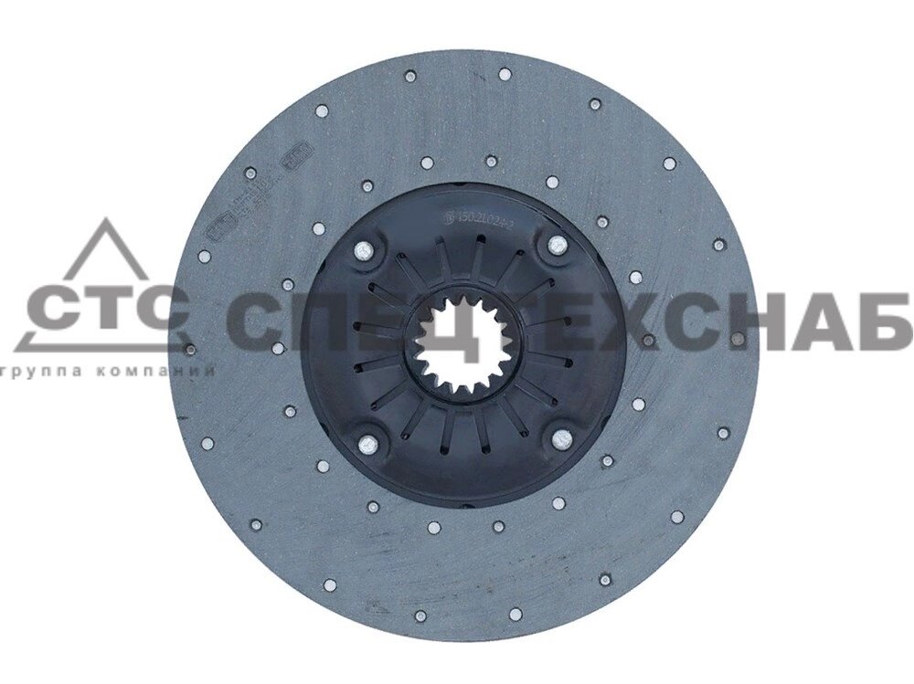 Диск ведомый сцепления Т-150 СМД-60 (с демпфером) (ЛЗТД) 150.21.024-2 Б/А-0015531 от компании ООО «Спецтехснаб» - фото 1