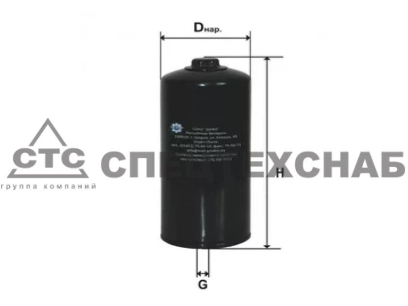 Элемент фильтр. масл. с обратным клапаном Полесье КЗС-1218 ( -236) с 2012 года DIFA 5103 от компании ООО «Спецтехснаб» - фото 1