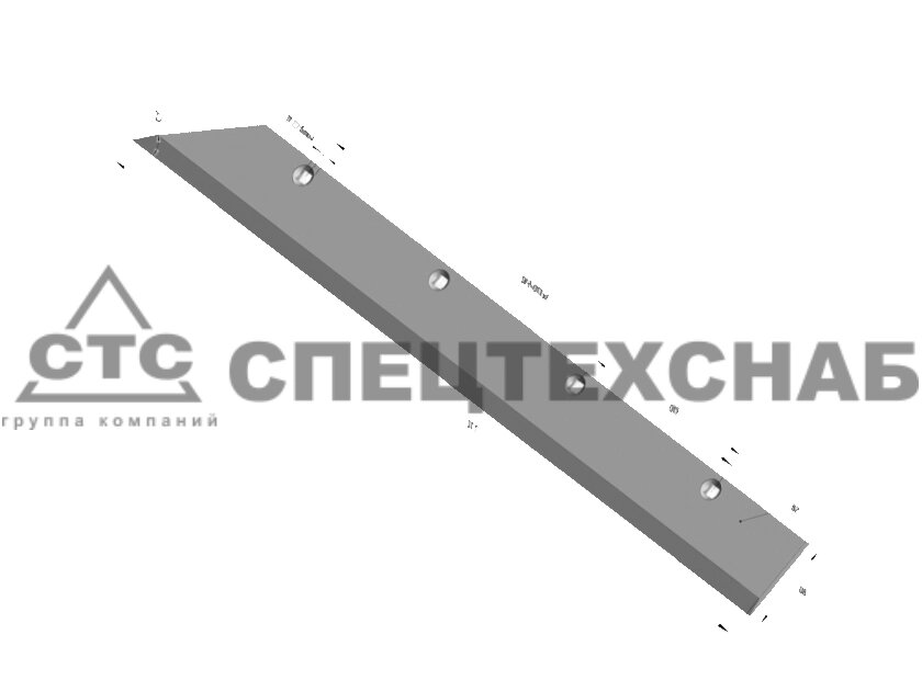 Лемех КПШ (комплект лев.+прав.) КША-07.030/030-01 от компании ООО «Спецтехснаб» - фото 1