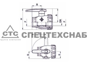 Кран 2-х ход. шаровый 2" 45511107 в Ульяновской области от компании ООО «Спецтехснаб»