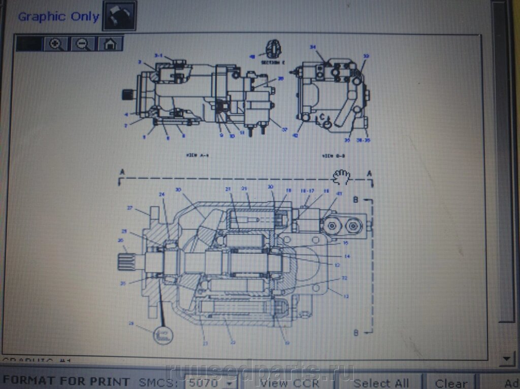 Гидронасос Cat D6R, 0R-7668, 9T-9912 от компании ГК "МашСервис" Запчасти и Ремонт спецтехники - фото 1