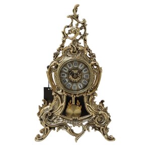Часы из бронзы каминные с маятником "Людовик XIV"