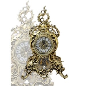 Часы из бронзы "Корста-Бранка" с маятником, цвет золото