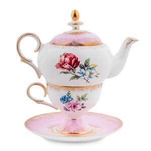 Чайный набор "Розовый цветок"