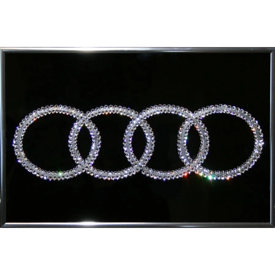 Картина "Эмблема Audi" со стразами Swarovski от компании Тот подарок - фото 1