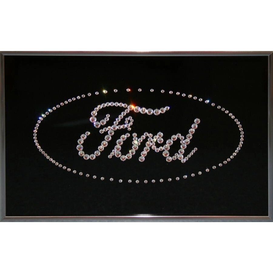 Картина "Эмблема Ford" со стразами Swarovski от компании Тот подарок - фото 1