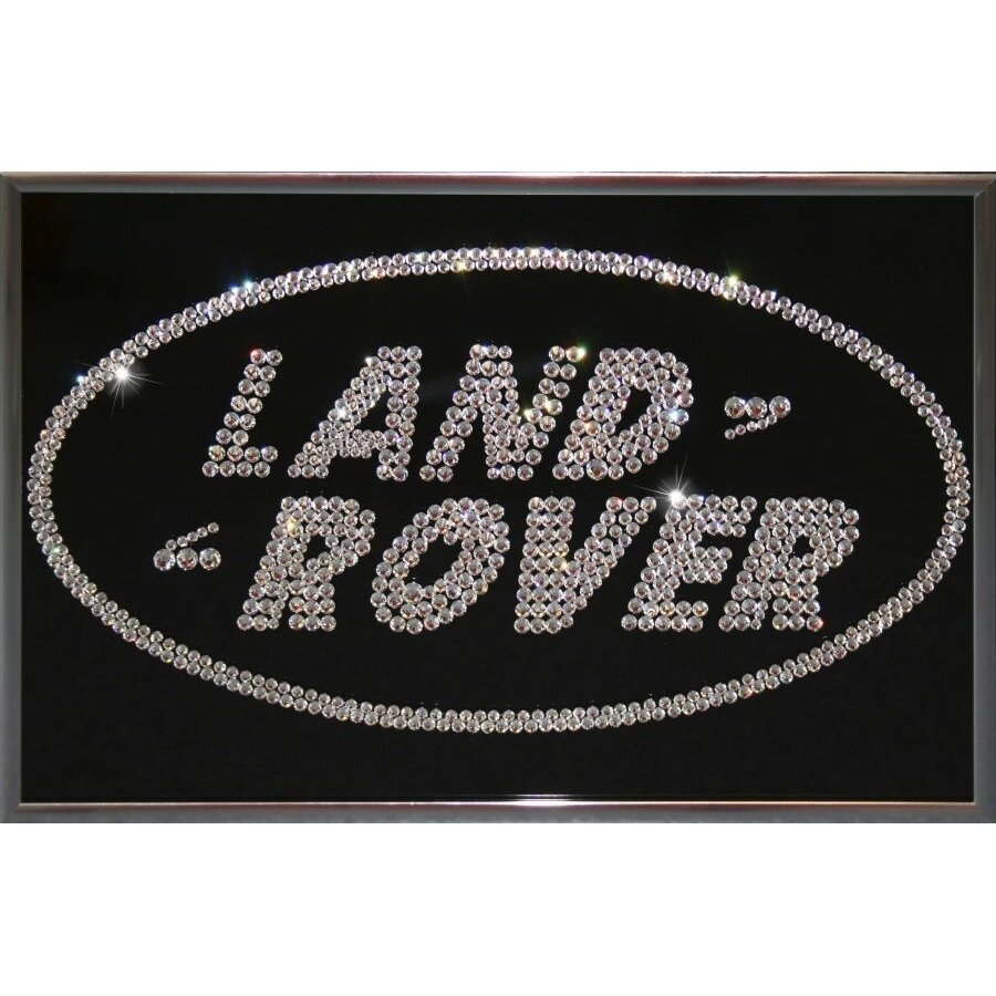 Картина "Эмблема Land-Rover" со стразами Swarovski от компании Тот подарок - фото 1