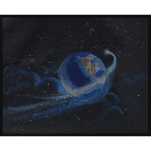 Картина "Комета путешественница" со стразами Swarovski