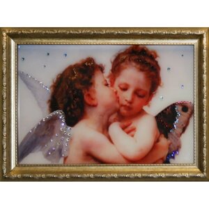 Картина "Поцелуй Ангела" с кристаллами Swarovski