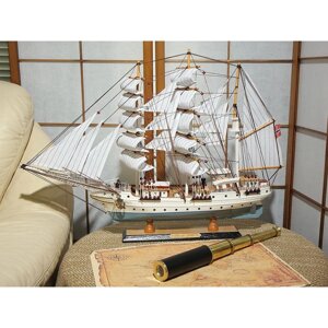 Модель парусника норвежскиго флота "Statsraad lehmkuhl" (Министр Лемкуль), 64 см