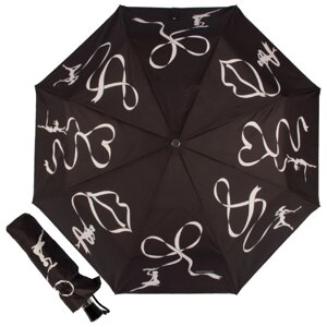 Зонт складной "Гимнастика", черный