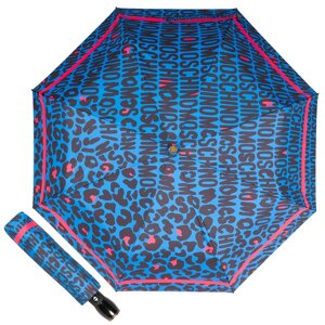 Зонт складной "Леопардовые лого", синий