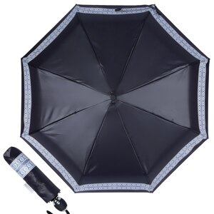 Зонт складной "Линия Кружева", черный