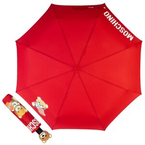 Зонт складной "Подарок мишки Teddy", красный