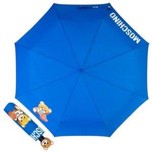 Зонт складной "Подарок мишки Teddy", синий
