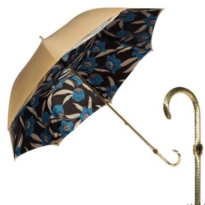 Зонт-трость "Антоньетта", песочный/синий