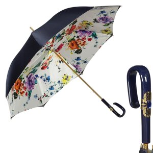 Зонт-трость "Цветок Тиколори" синий