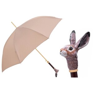 Зонт-трость "Один бежевый заяц" бежевый