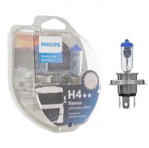 Автолампа Н4 24-75+70 P43t MasterDuty Blue Vision (2шт.) (Philips) 13342MDBVS2