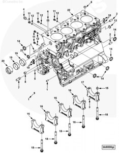 Блок цилиндров для двигателя Cummins B 3.3