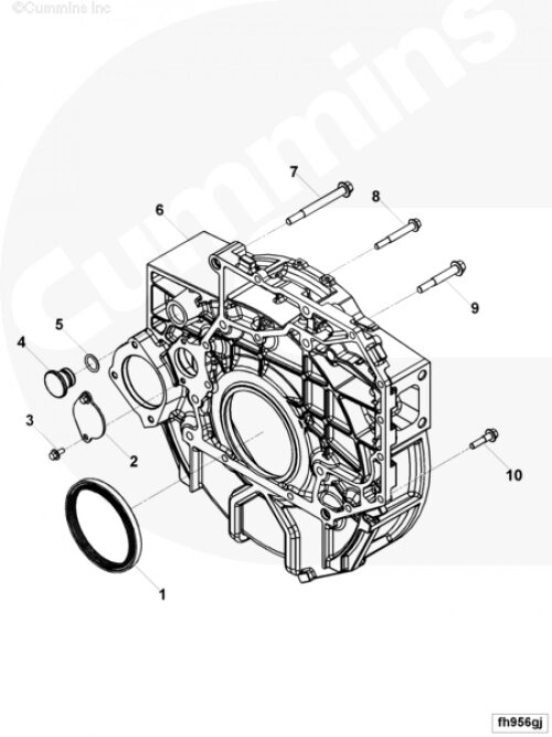 Болт крепления картера маховика для двигателя Cummins 6ISBe 6.7L от компании КСТ-ПРОГРЕСС - фото 1