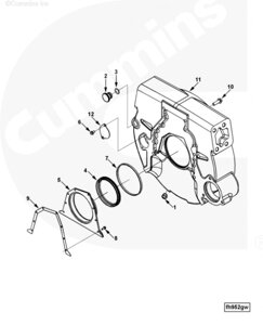 Болт крепления картера маховика для двигателя Cummins ISLe 8.3L