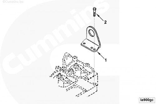 Болт крепления кронштейна подъемного механизма для двигателя Cummins 6BT / EQB от компании КСТ-ПРОГРЕСС - фото 1