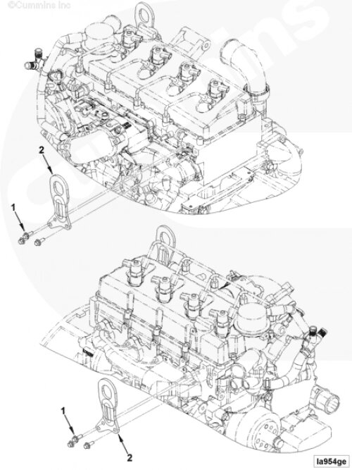 Болт крепления кронштейна подъемного механизма для двигателя Cummins ISF 2.8L от компании КСТ-ПРОГРЕСС - фото 1