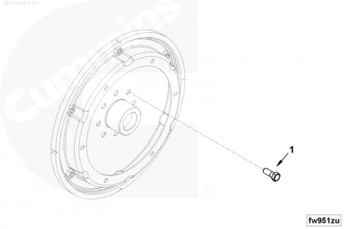 Болт крепления маховика для двигателя Cummins ISF 3.8L от компании КСТ-ПРОГРЕСС - фото 1