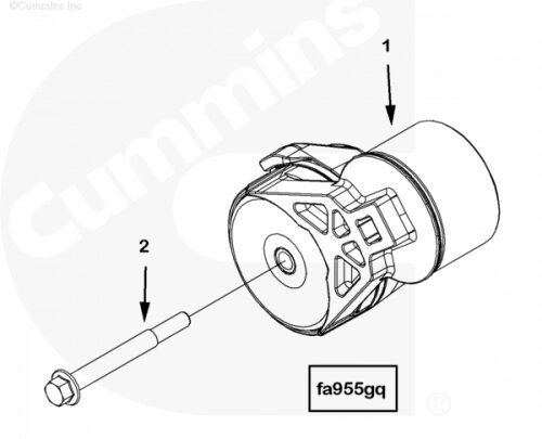 Болт крепления натяжителя ремня для двигателя Cummins ISM 11L от компании КСТ-ПРОГРЕСС - фото 1