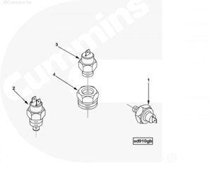 Датчик давления масла для двигателя Cummins 4BT / EQB