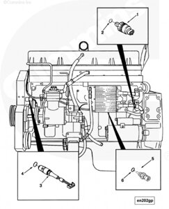 Датчик давления масла для двигателя Cummins ISM 11L