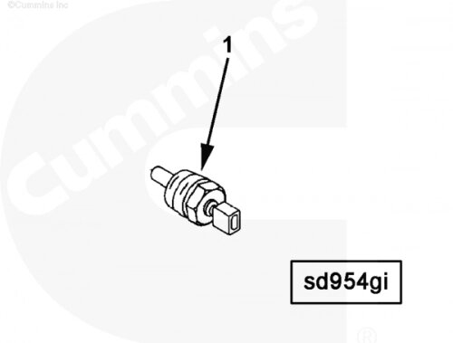 Датчик температуры для двигателя Cummins A1400 A1700 A2300 от компании КСТ-ПРОГРЕСС - фото 1