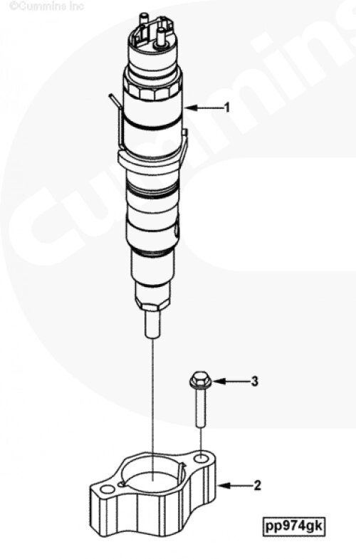 Держатель форсунки для двигателя Cummins ISLe 8.9L от компании КСТ-ПРОГРЕСС - фото 1