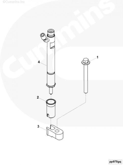 Форсунка для двигателя Cummins 6CT от компании КСТ-ПРОГРЕСС - фото 1