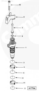 Форсунка для двигателя Cummins ISX 15