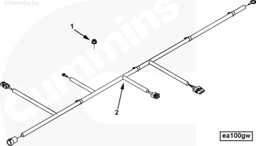 Гайка крепления жгута проводов для двигателя Cummins QSX 15 от компании КСТ-ПРОГРЕСС - фото 1