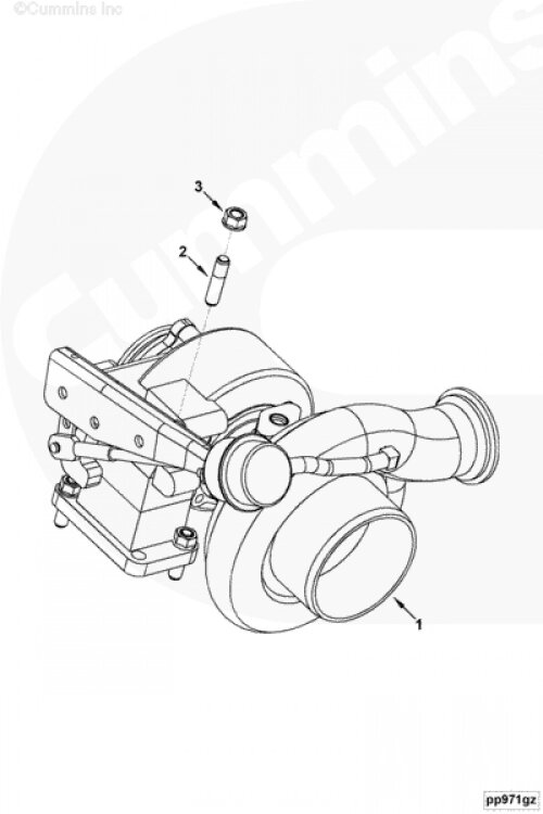 Гайка шпильки турбокомпрессора для двигателя Cummins 6BT / EQB от компании КСТ-ПРОГРЕСС - фото 1