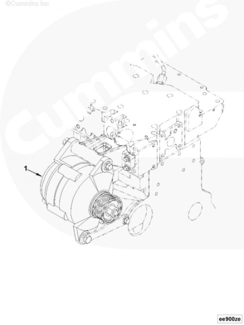 Генератор 100A для двигателя Cummins QSB 6.7L от компании КСТ-ПРОГРЕСС - фото 1