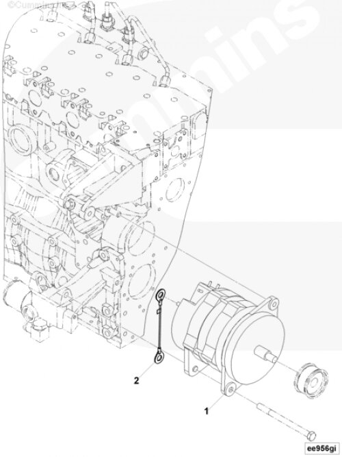 Генератор для двигателя Cummins QSB 6.7L от компании КСТ-ПРОГРЕСС - фото 1